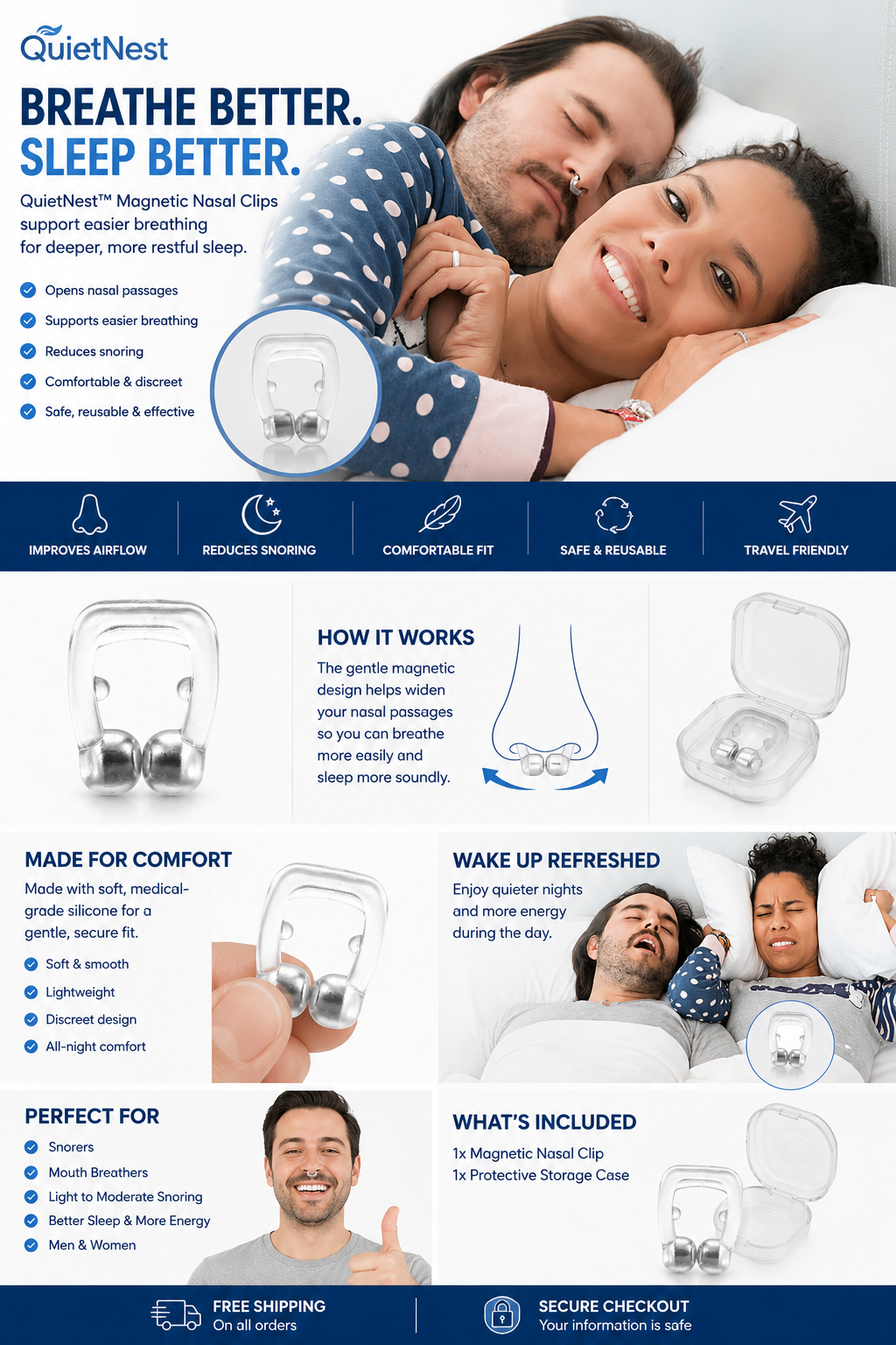 QuietNest™ Sleep Airflow Clip